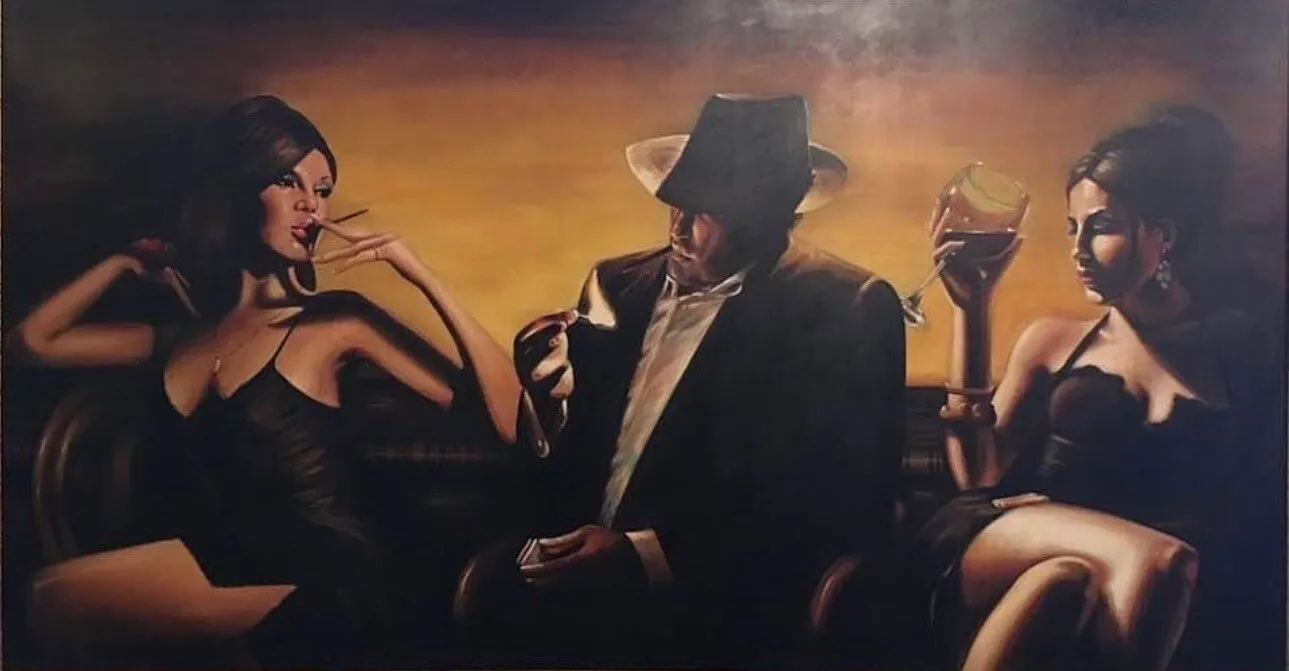 Noir Café Scene