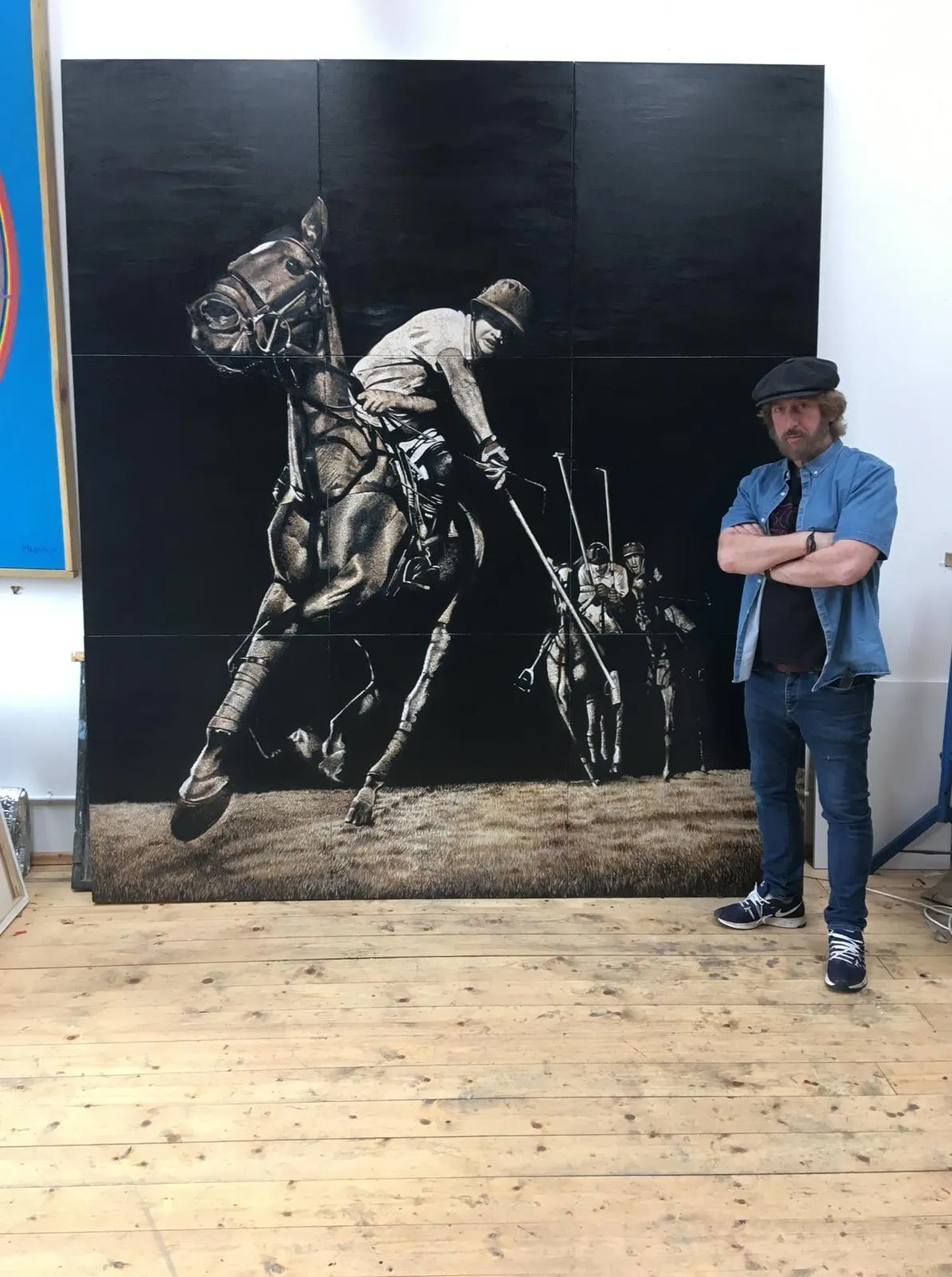 Polo Player Mural